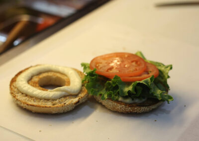 cream cheese smoked salmon bagel-2
